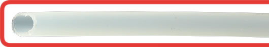 Polyethylene tube (PE) or acetal resin (POM)