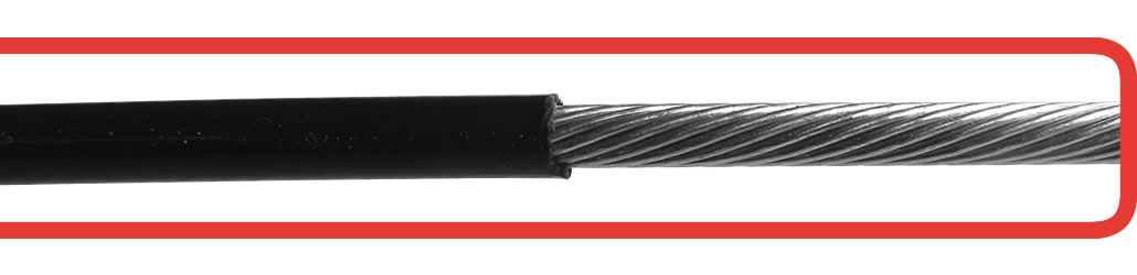 Fune spiroidale ricoperta